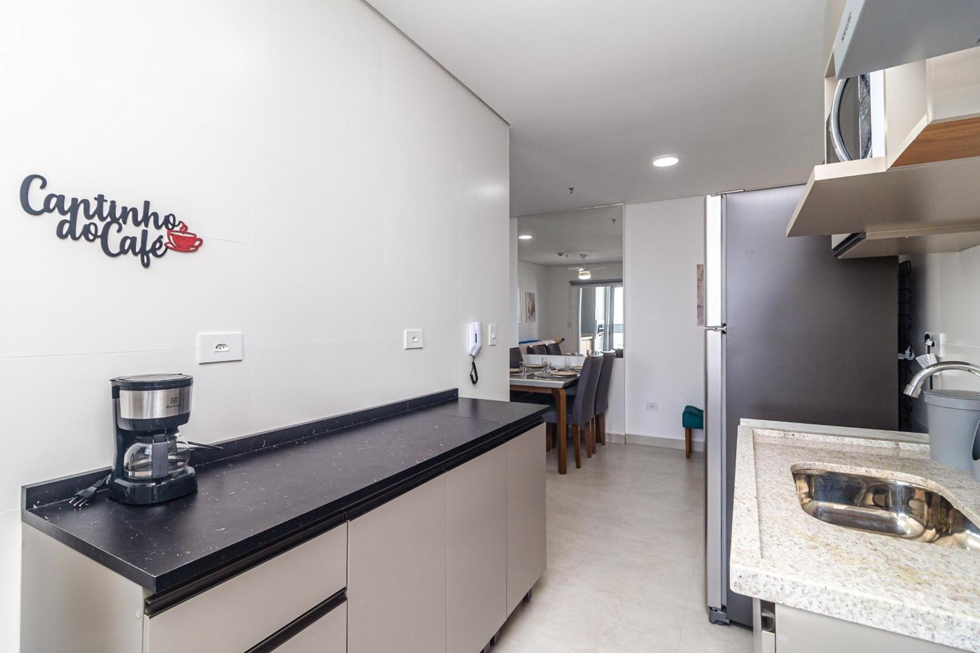 Apto Otima Localizacao A 100M Da Praia, Piscina, Ar Condicionado, Garagem E Portaria 24H Praia Grande  Exterior foto