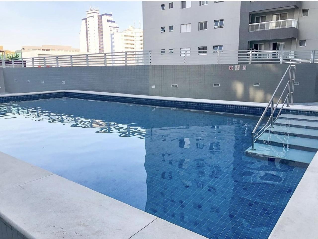 Apto Otima Localizacao A 100M Da Praia, Piscina, Ar Condicionado, Garagem E Portaria 24H Praia Grande  Exterior foto